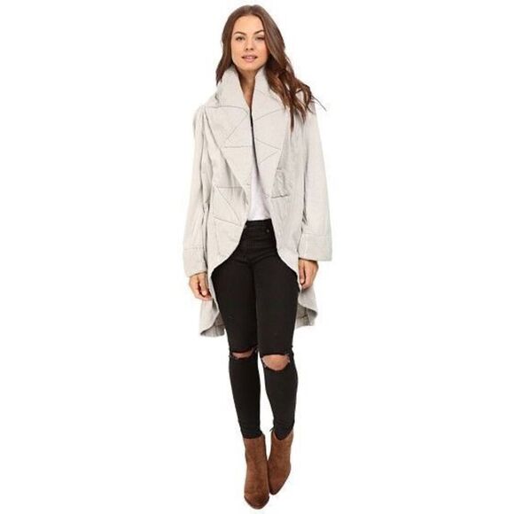 ✨Young Fabulous & Broke Sandrine M/L Cream Coat✨ - Picture 1 of 9